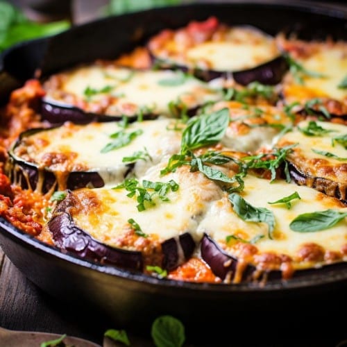 Baked Eggplant Parm.