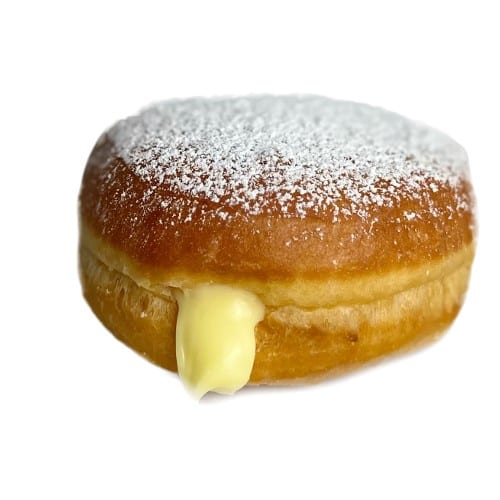 Pastry cream donut.