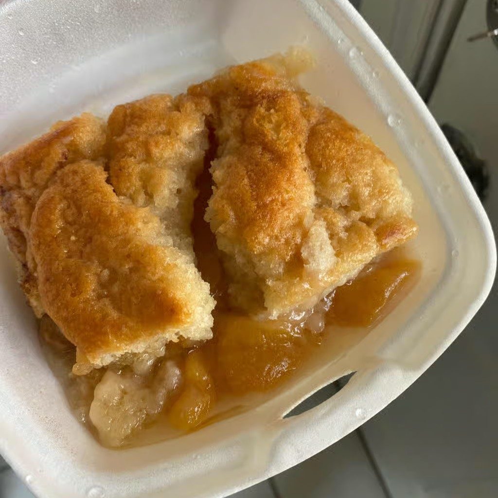 Peach Cobbler.