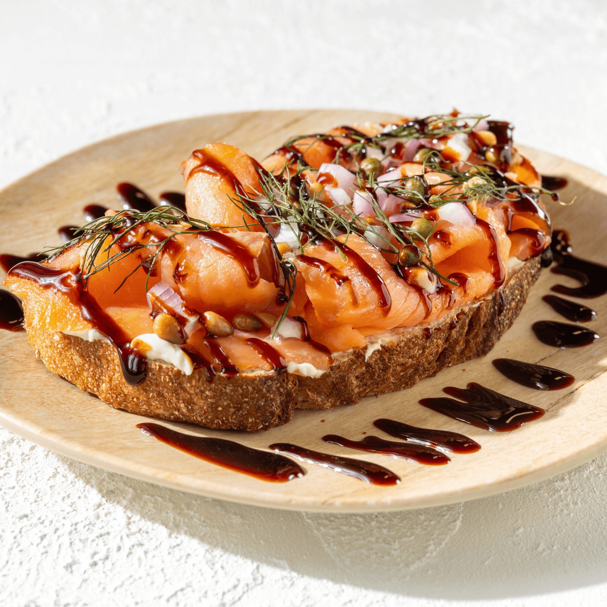 Smoked Salmon Toast.