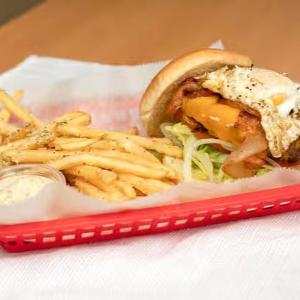 30. Egg Bacon Burger.