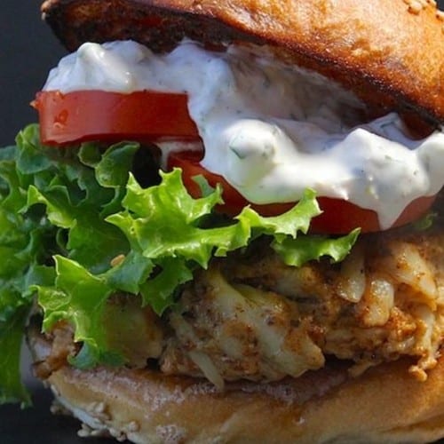 Crab Cake Burger.