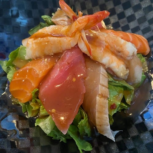 Fresh Sashimi Salad.