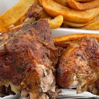 1/2 Chicken & 1 Reg Side