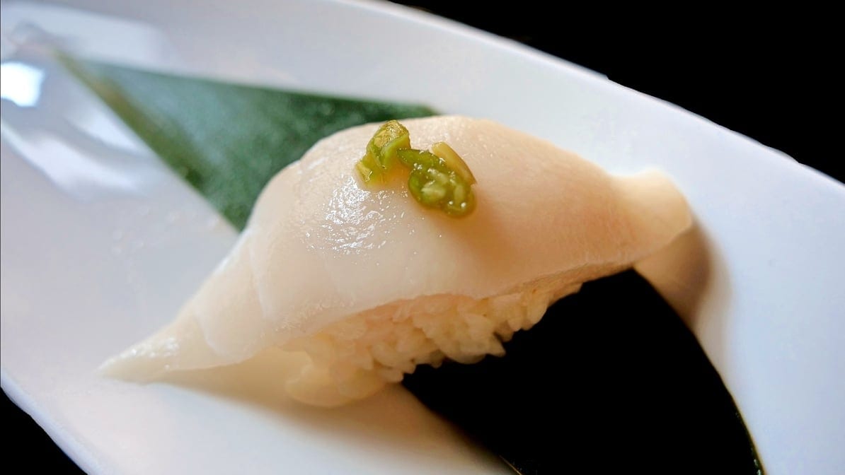 Super White Tuna Sushi.