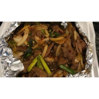 L12. Mongolian Beef Combo 蔥爆蒙古牛