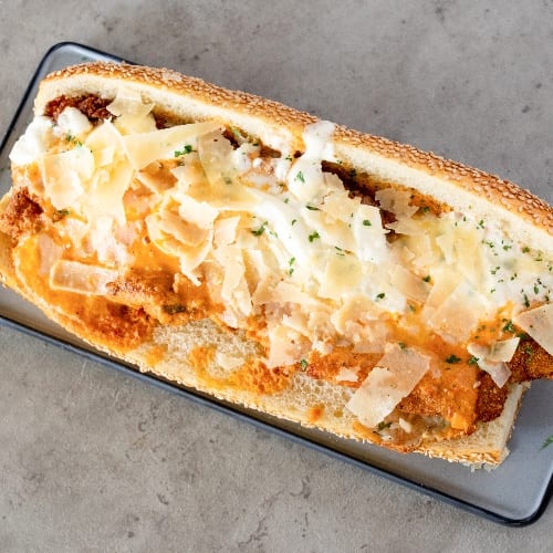 Vodka Burrata Cutlet Sandwich.