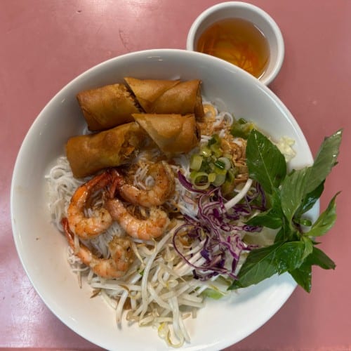 36. Bun Tom Nuong Cha Gio.