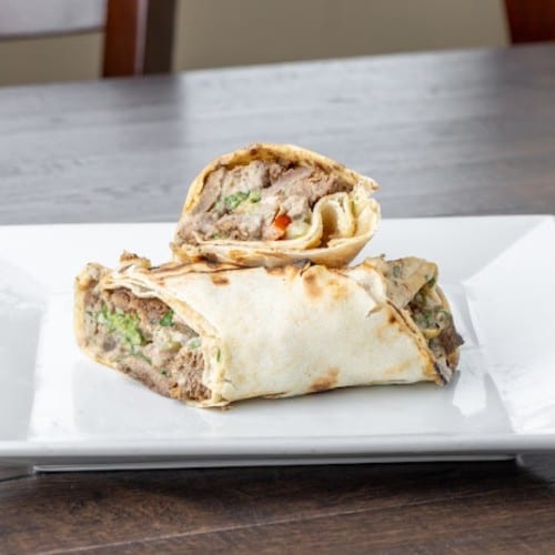Beef Shawarma Wrap.