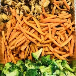 Roasted Veggie Salad Tray.