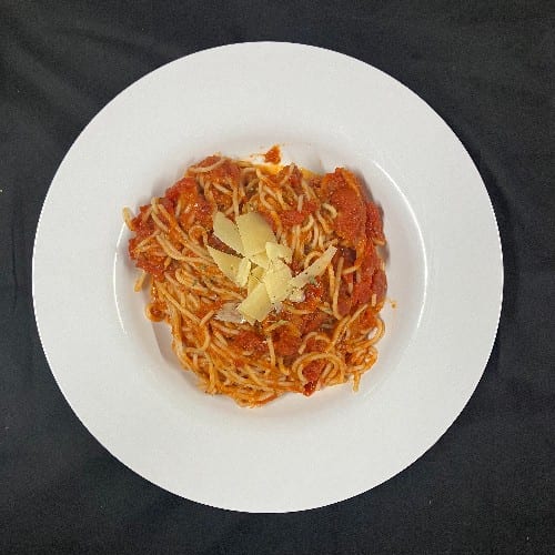 Spaghetti with Marinara Sauce.