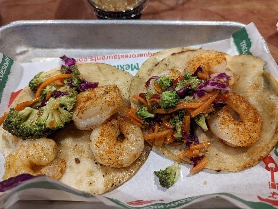 Grilled Shrimp Tacos.