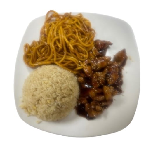 Kids Hibachi Chicken with Noodles.