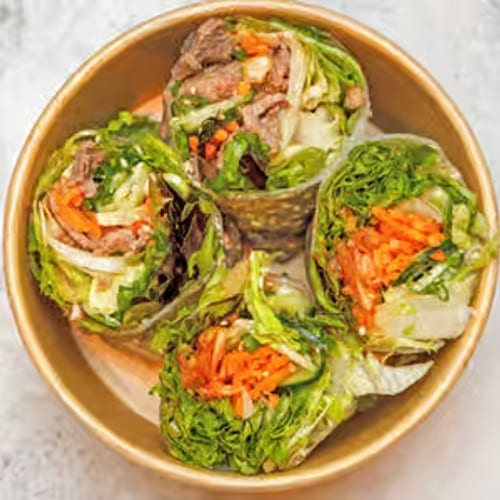 Korean - Style Beef Rolls.