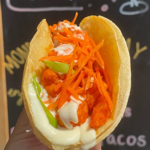 Buffalo Cauliflower TACOS.