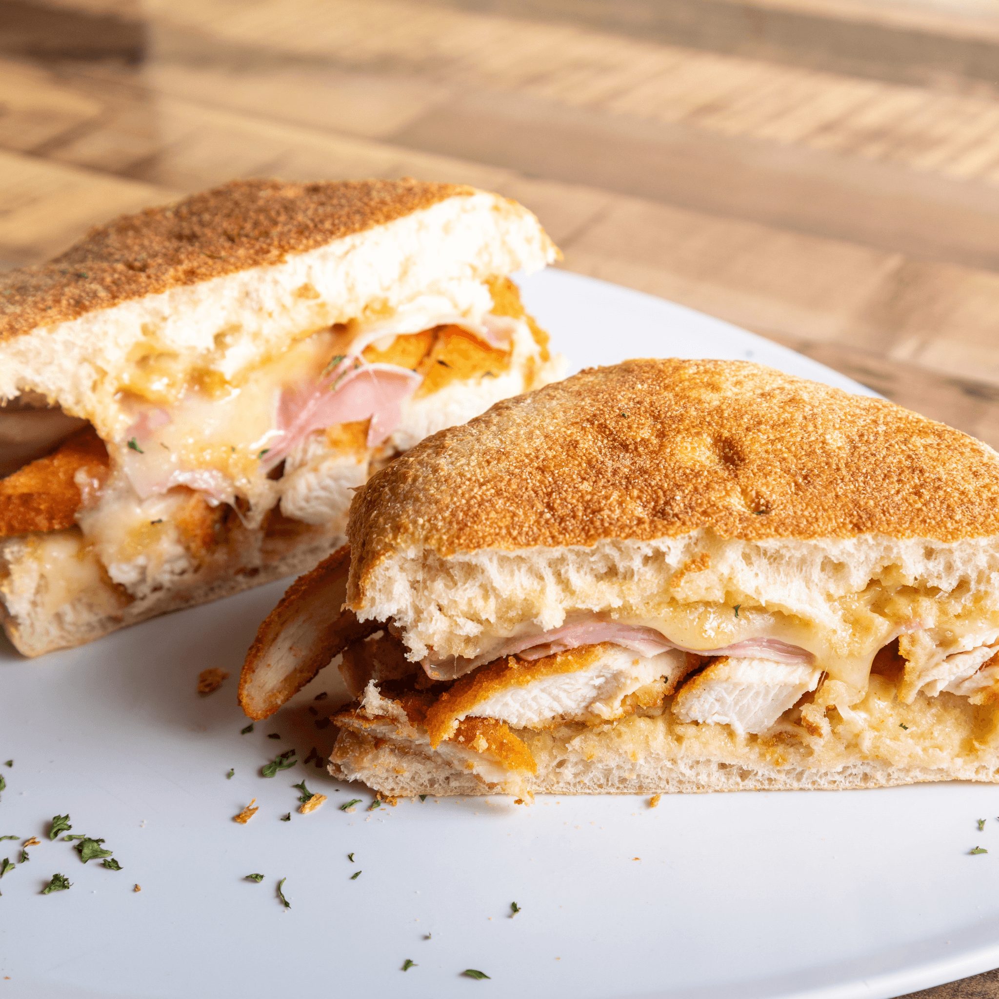 Chicken Cordon Bleu Sandwich.