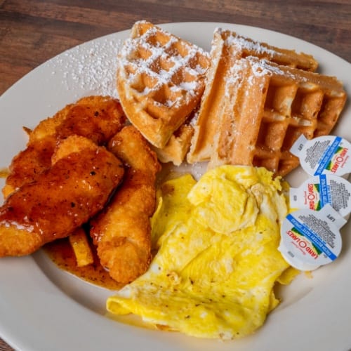 Chicken and Waffles.