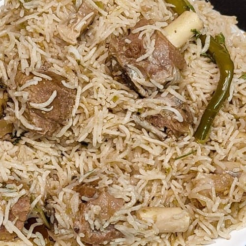 Talawa Goat Rice (Andhra Pulao Rice).