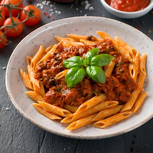 Pasta with Meat Sauce.