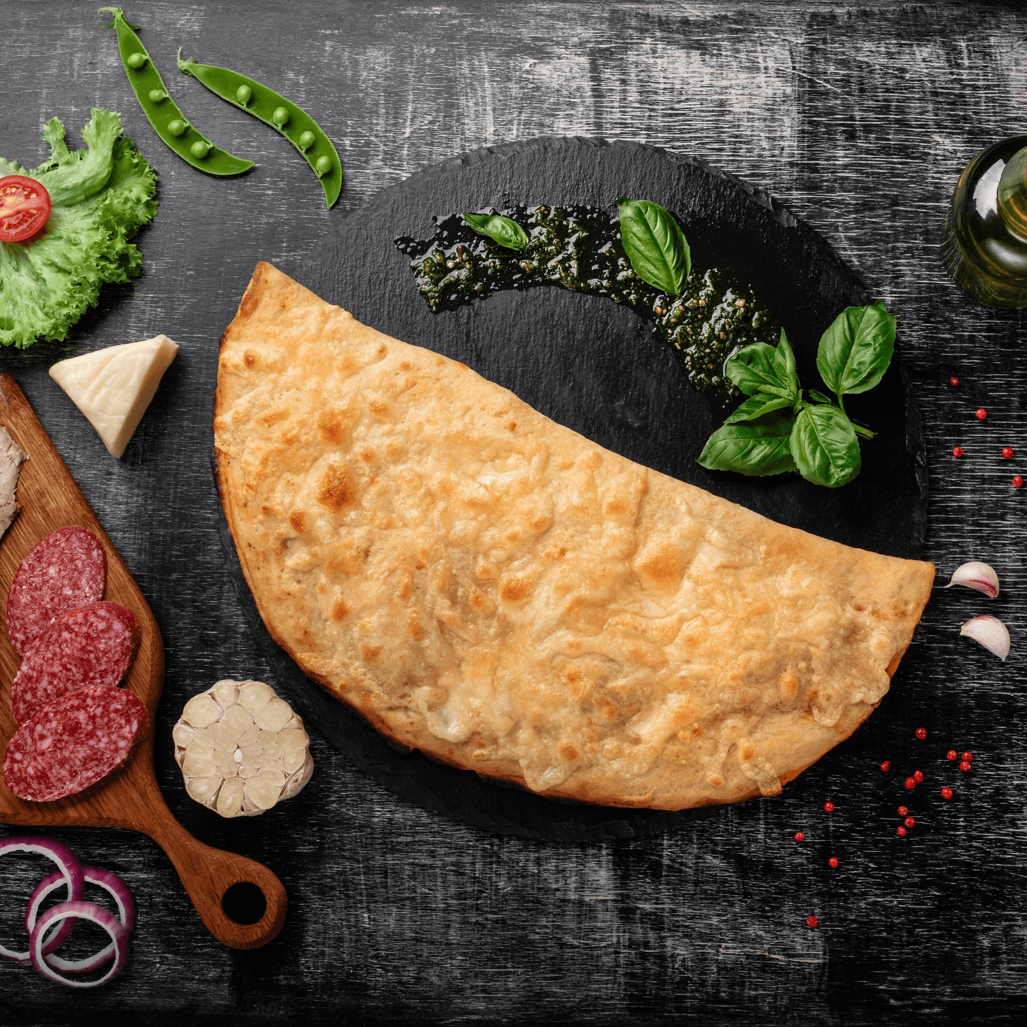 Plain Cheese Calzone.