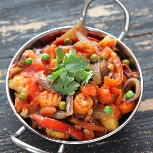 Vegetable Jalfrezi.