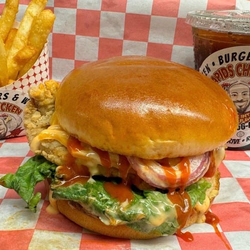 Spicy Chicken Sandwich Meal.