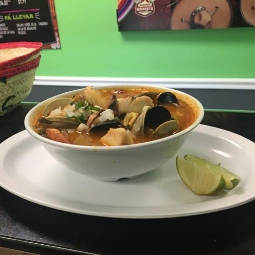 Caldo De Mariscos.