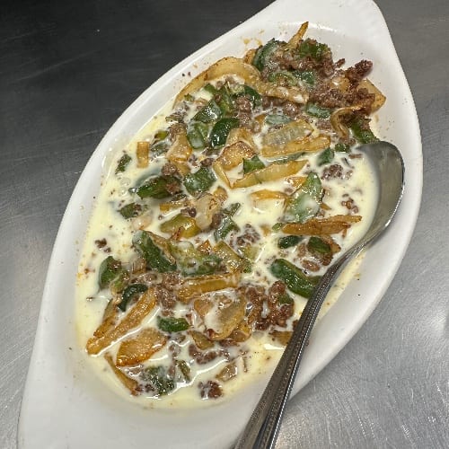 Spicy Chori Queso Dip.