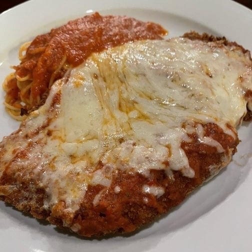 Family chicken parmigiana.