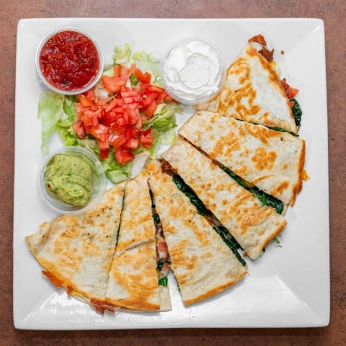 Spinach Quesadillas.