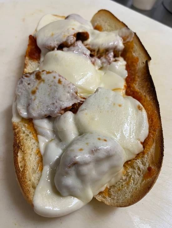 Eggplant -or- Meatball Parmigiana Hero.