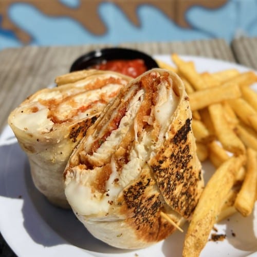 Chicken Parmageddon Sandwich.