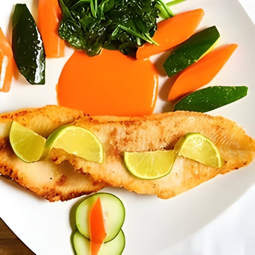 Catfish fillet (poisson braise).