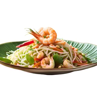 Gf - Som Tum With Shrimp / Gf - Ensalada Som Tum con Camarones / GF - ส้มตำกุ้ง