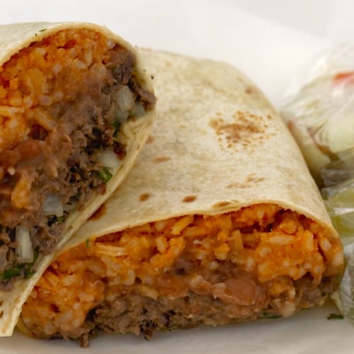 Mexican Sausage Burrito.
