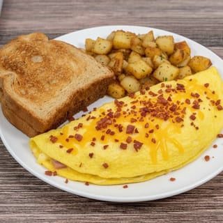 Bacon N Cheese Platter (Omelette Only)