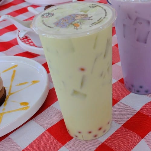 Honeydew Milk Tea.