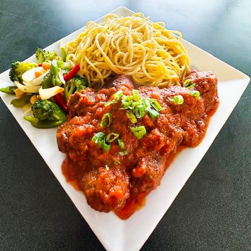 Real-Deal Vegan Meatballs.