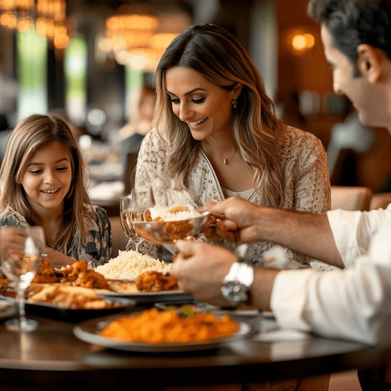 Dining At An Indian Restaurant