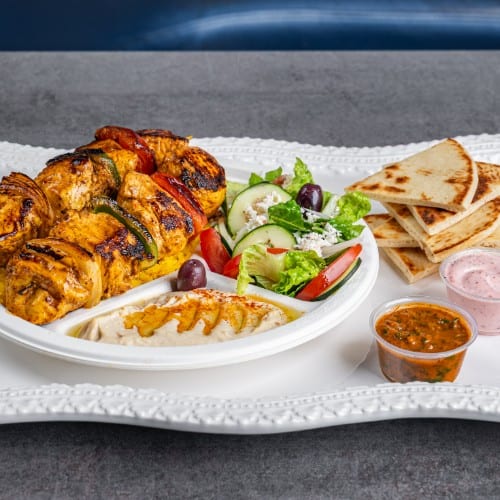 Chicken Kabab Plate.
