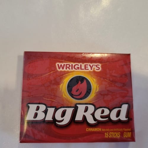 Wrigleys BIG RED Cinnamon Chewing Gum, 15 sticks.