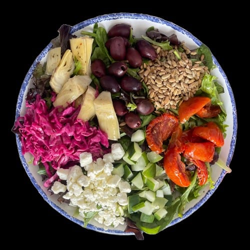 Small Mediterranean Salad.