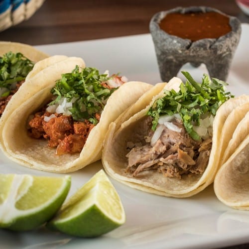 Mexican Style Taco Plate.