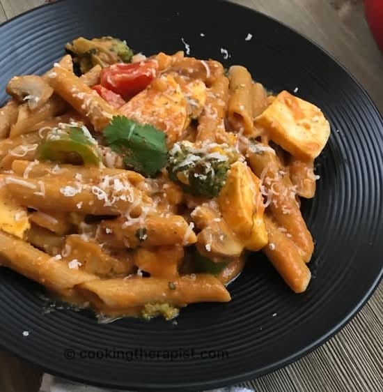 Kid's Paneer Tikka Penne Pasta.