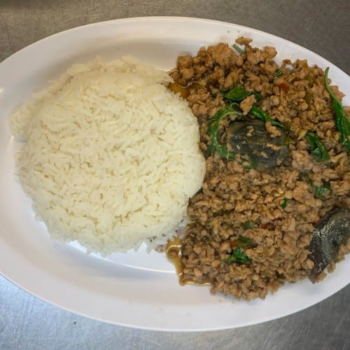 Preserved Egg Kra Pao.