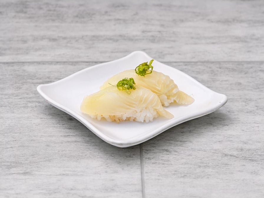Halibut Sushi.
