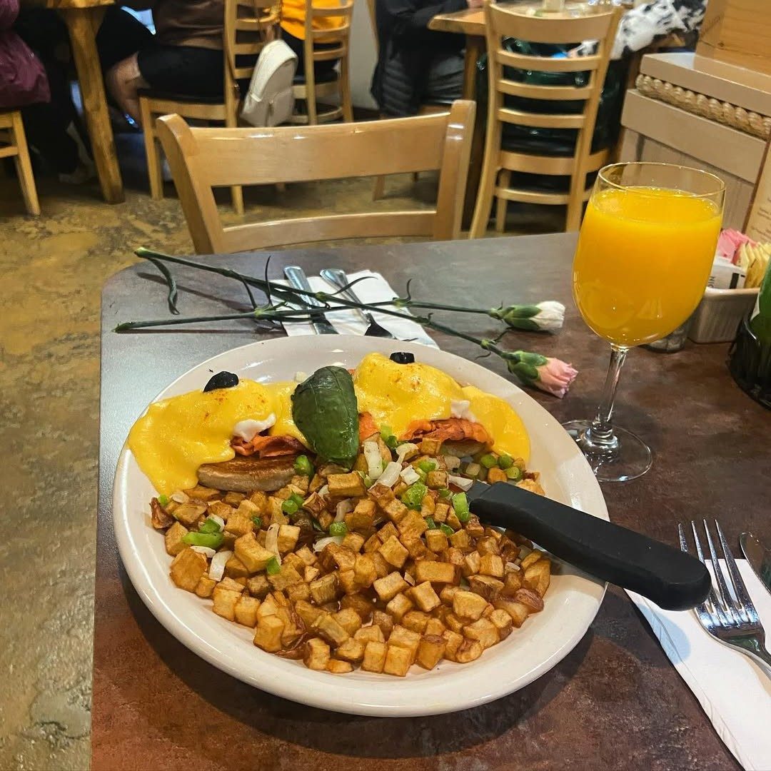 Salmon Avocado Benedict.