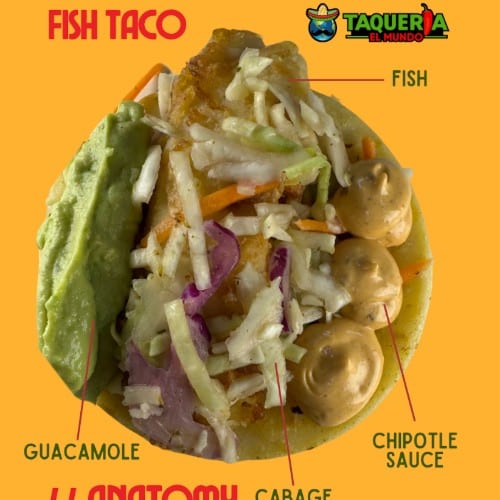 Fish, Shrimp Tacos.