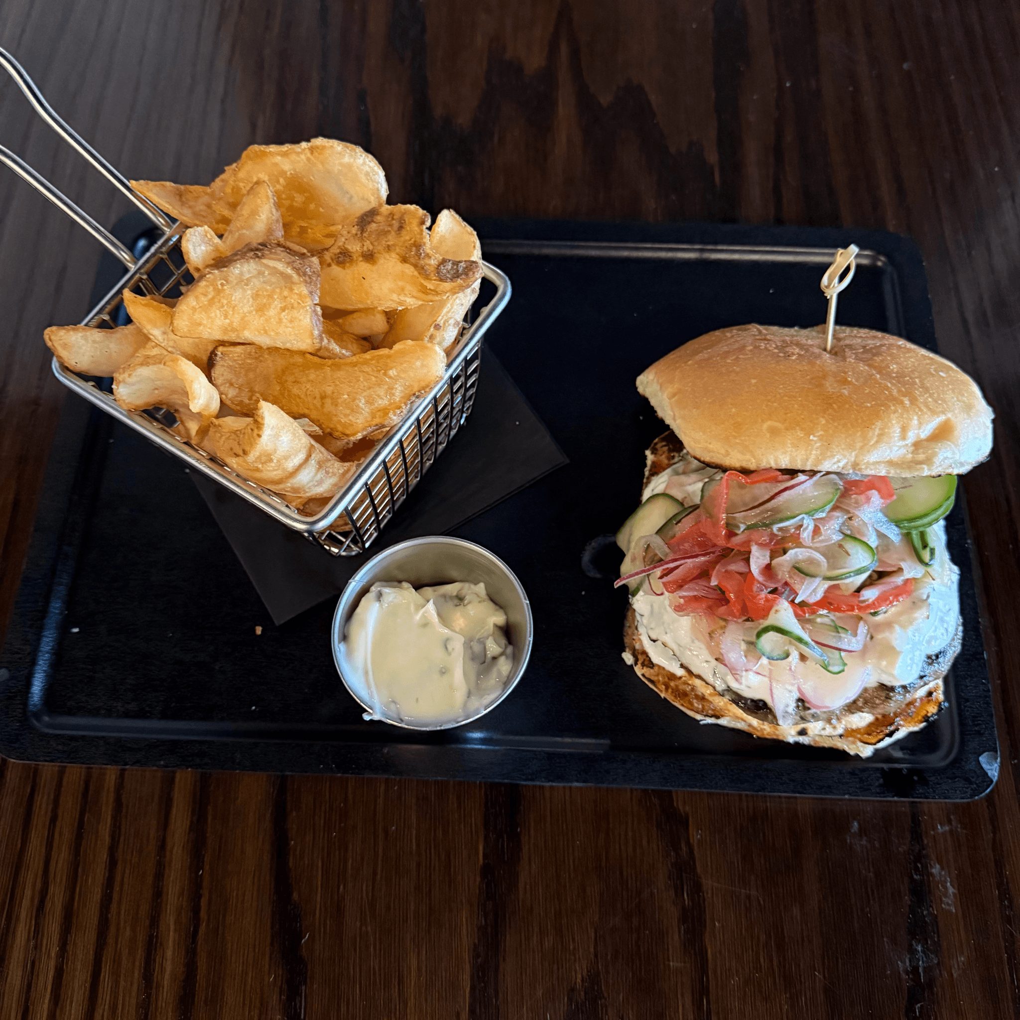 Mediterranean Burger.