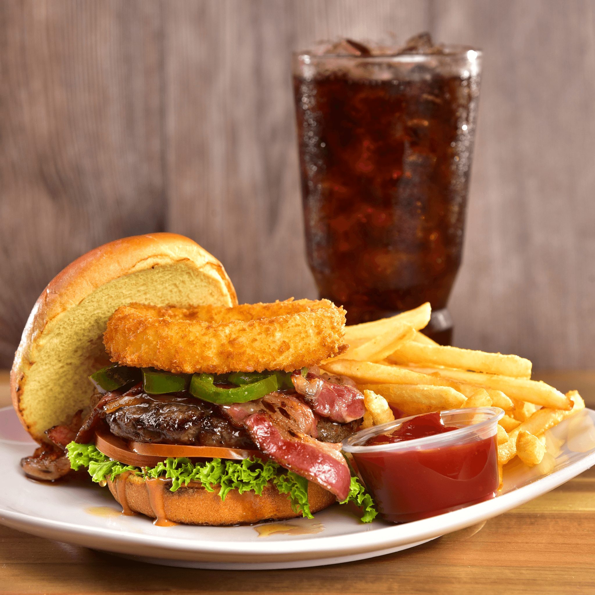 Fred's Super Burger Meal.